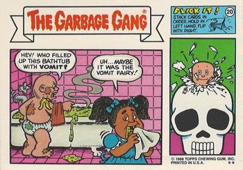 1988 Topps Garbage Pail Kids Series 12 #467a Tongue in Chico Back