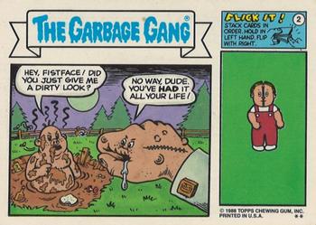 1988 Topps Garbage Pail Kids Series 12 #486a Chiseler Chad Back