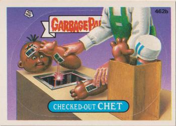 1988 Topps Garbage Pail Kids Series 12 #462b Checked-Out Chet Front