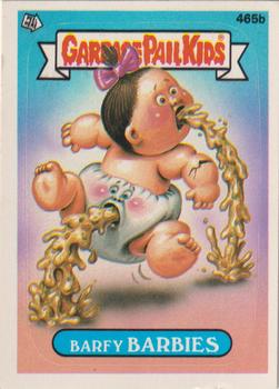 1988 Topps Garbage Pail Kids Series 12 #465b Barfy Barbies Front