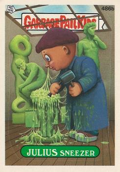 1988 Topps Garbage Pail Kids Series 12 #486b Julius Sneezer Front