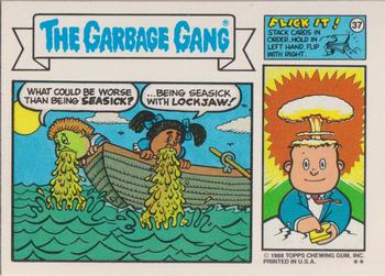 1988 Topps Garbage Pail Kids Series 12 #469b Tub o' Lars Back