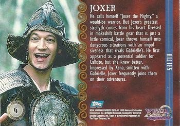 1998 Topps Xena: Warrior Princess #4 Joxer Back