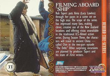 1998 Topps Xena: Warrior Princess #33 Filming Aboard 