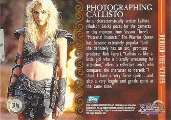 1998 Topps Xena: Warrior Princess #34 Photographing Callisto Back