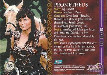 1998 Topps Xena: Warrior Princess #45 Prometheus Back