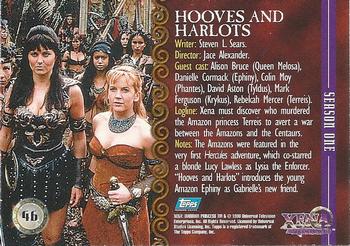 1998 Topps Xena: Warrior Princess #46 Hooves and Harlots Back