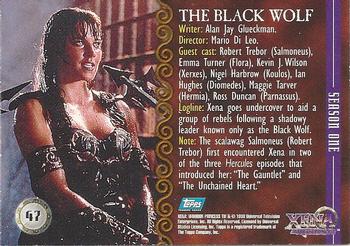 1998 Topps Xena: Warrior Princess #47 The Black Wolf Back