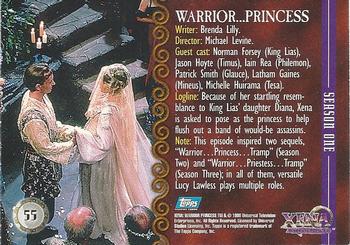 1998 Topps Xena: Warrior Princess #55 Warrior ... Princess Back