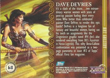 1998 Topps Xena: Warrior Princess #68 Dave DeVries Back