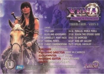 1998 Topps Xena Warrior Princess Series 2 Trading Card Pack 