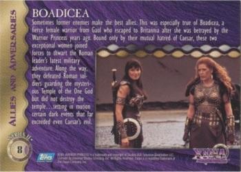 1998 Topps Xena: Warrior Princess Series II #8 Boadicea Back