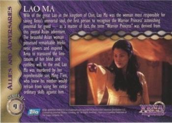 1998 Topps Xena: Warrior Princess Series II #9 Lao Ma Back