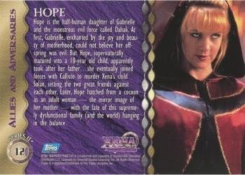 1998 Topps Xena: Warrior Princess Series II #12 Hope Back