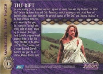 1998 Topps Xena: Warrior Princess Series II #18 The Rift Back