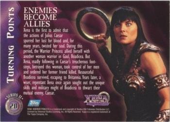 1998 Topps Xena: Warrior Princess Series II #20 Enemies Become Allies Back