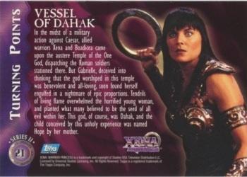 1998 Topps Xena: Warrior Princess Series II #21 Vessel of Dahak Back