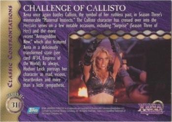 1998 Topps Xena: Warrior Princess Series II #31 Challenge of Callisto Back