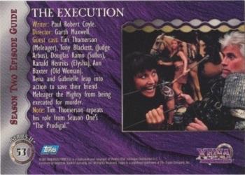 1998 Topps Xena: Warrior Princess Series II #53 The Execution Back