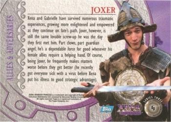 1999 Topps Xena Warrior Princess Series 3 #4 Joxer Back