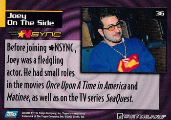 2000 Topps *NSYNC #36 Joey: On the Side Back
