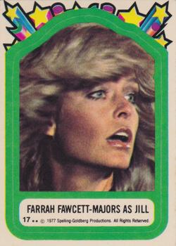1977 Topps Charlie's Angels - Stickers #17 Farrah Fawcett-Majors As Jill Front