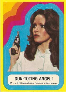 1977 Topps Charlie's Angels - Stickers #31 Gun-Toting Angel! Front