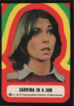 1977 Topps Charlie's Angels - Stickers #36 Sabrina In A Jam Front