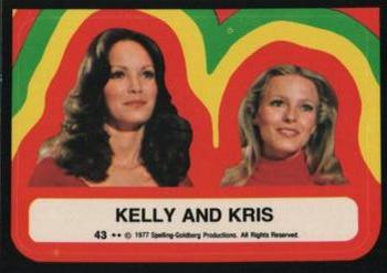1977 Topps Charlie's Angels - Stickers #43 Kelly And Kris Front