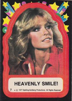 1977 Topps Charlie's Angels - Stickers #7 Heavenly Smile! Front
