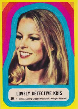 1977 Topps Charlie's Angels - Stickers #26 Lovely Detective Kris Front