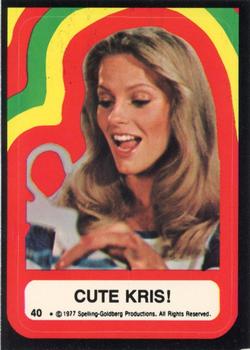 1977 Topps Charlie's Angels - Stickers #40 Cute Kris Front