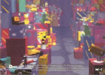 2001 Dart Rudolph the Red-Nosed Reindeer Test Issue - Movie Reelss #M-5 (puzzle center) Back