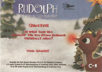 2001 Dart Rudolph the Red-Nosed Reindeer Test Issue - Holofoil Original Cartoons #C1 In what year was Rudolph… Back