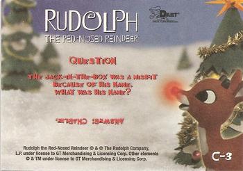 2001 Dart Rudolph the Red-Nosed Reindeer Test Issue - Holofoil Original Cartoons #C3 The Jack-in-the-Box was a misfit because… Back