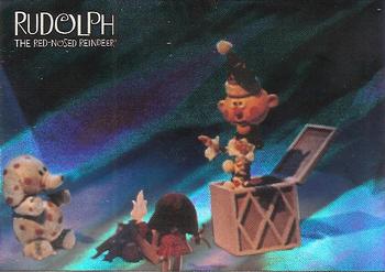 2001 Dart Rudolph the Red-Nosed Reindeer Test Issue - Holofoil Original Cartoons #C3 The Jack-in-the-Box was a misfit because… Front