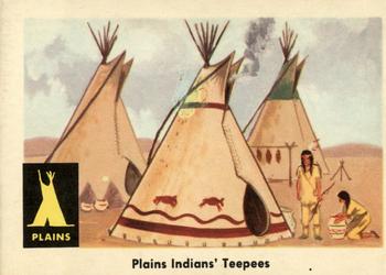 1959 Fleer Plains Indians (R730-2) #6 Plains Indians' Teepees Front