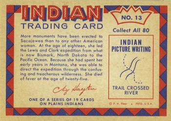 1959 Fleer Plains Indians (R730-2) #13 Sacajawea Back
