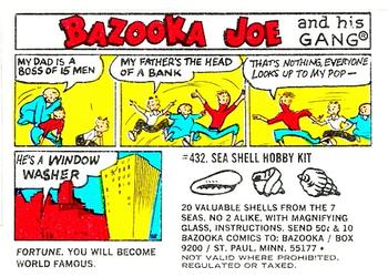 1972 Topps Bazooka Joe and His Gang #NNO Fortune. You will become world famous. Front