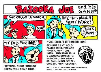 1972 Topps Bazooka Joe and His Gang #NNO Fortune. Your fondest dream will come true. Front