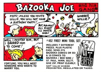 1972 Topps Bazooka Joe and His Gang #NNO Fortune. You will meet someone who wants to marry you. Front