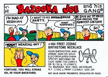 1976 Topps Bazooka Joe and His Gang #76-5 Fortune. You will strike oil in your backyard. Front