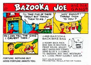 1976 Topps Bazooka Joe and His Gang #76-7 Fortune. Nothing but good fortune awaits you. Front