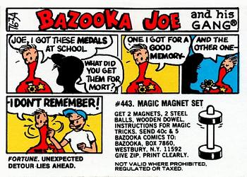 1976 Topps Bazooka Joe and His Gang #76-34 Fortune. Unexpected detour lies ahead. Front