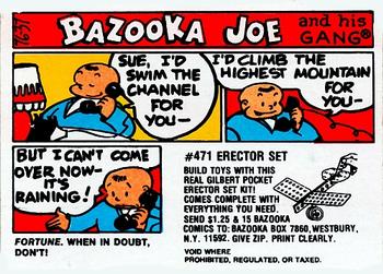 1976 Topps Bazooka Joe and His Gang #76-37 Fortune. When in doubt, don't! Front