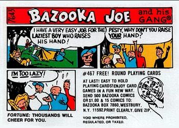 1976 Topps Bazooka Joe and His Gang #76-43 Fortune: Thousands will cheer for you. Front