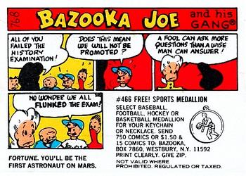 1976 Topps Bazooka Joe and His Gang #76-8 Fortune. You'll be the first astronaut on Mars. Front
