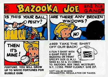 1976 Topps Bazooka Joe and His Gang #76-35 Fortune. You will grow up to write fortunes for bubble gum. Front