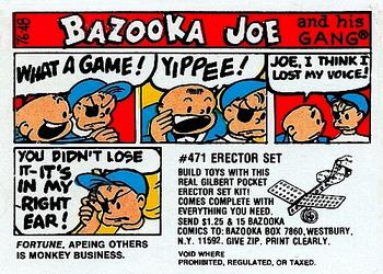 1976 Topps Bazooka Joe and His Gang #76-48 Fortune. Apeing others is monkey business. Front