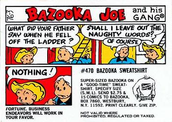 1976 Topps Bazooka Joe and His Gang #76-3 Fortune. Business endeavors will.work in your favor. Front